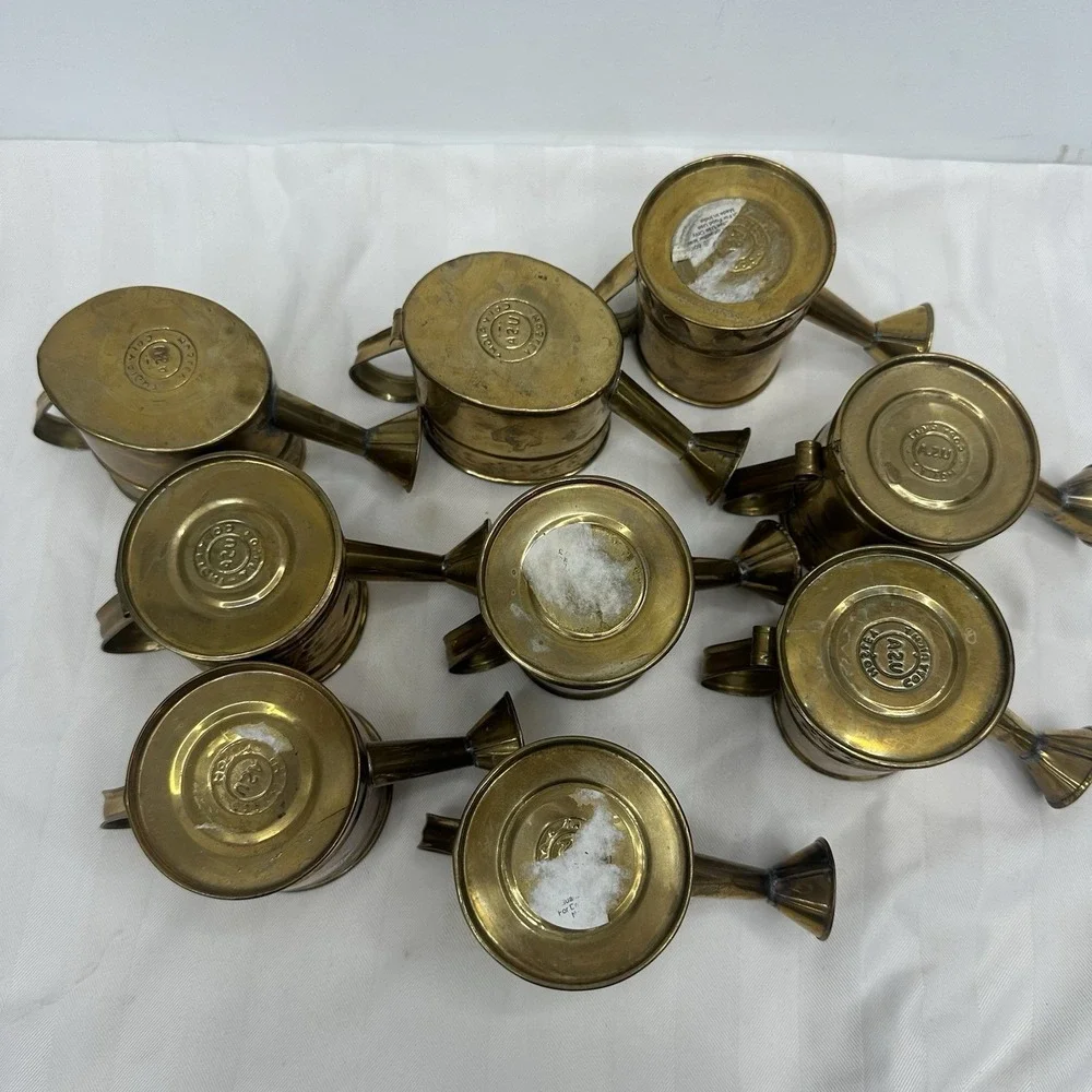 Lot 9‎ Vintage Hosley Brass 2.5